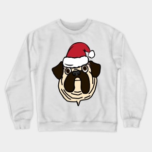 Santa Pug Crewneck Sweatshirt